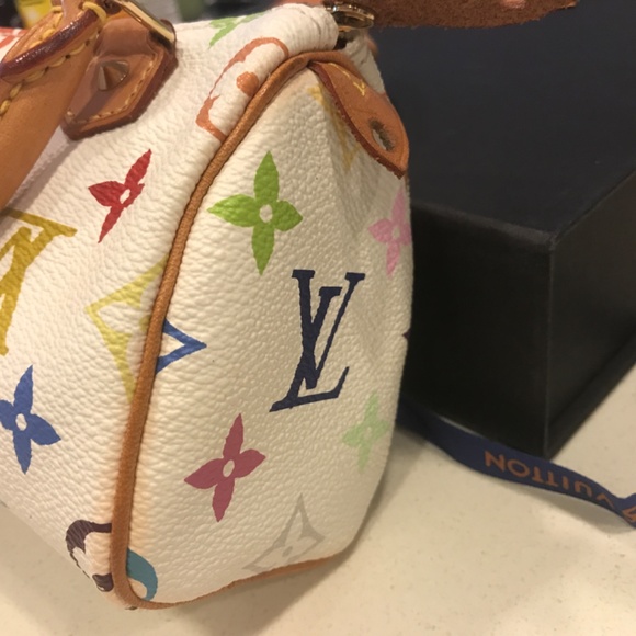 New!! Louis Vuitton White Multicolor Nano Speedy bag - Picture 15 of 16